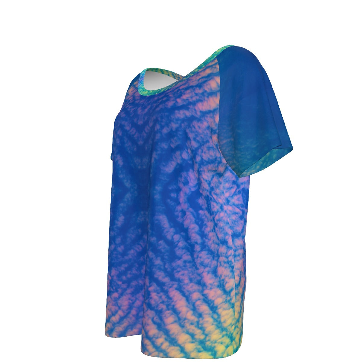 Women's Round Neck T-shirt With Raglan Sleeve