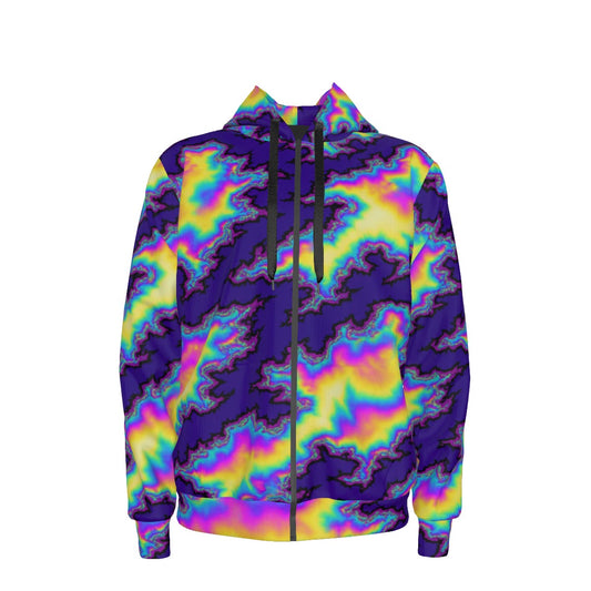 Unisex Zipper Hoodie With Black Lining