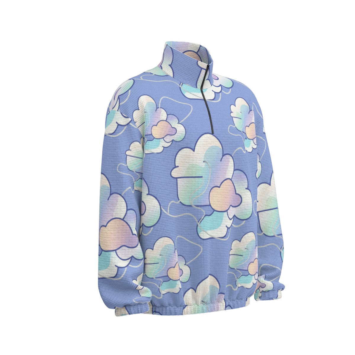 Unisex Turtleneck Zippered Sweatshirt