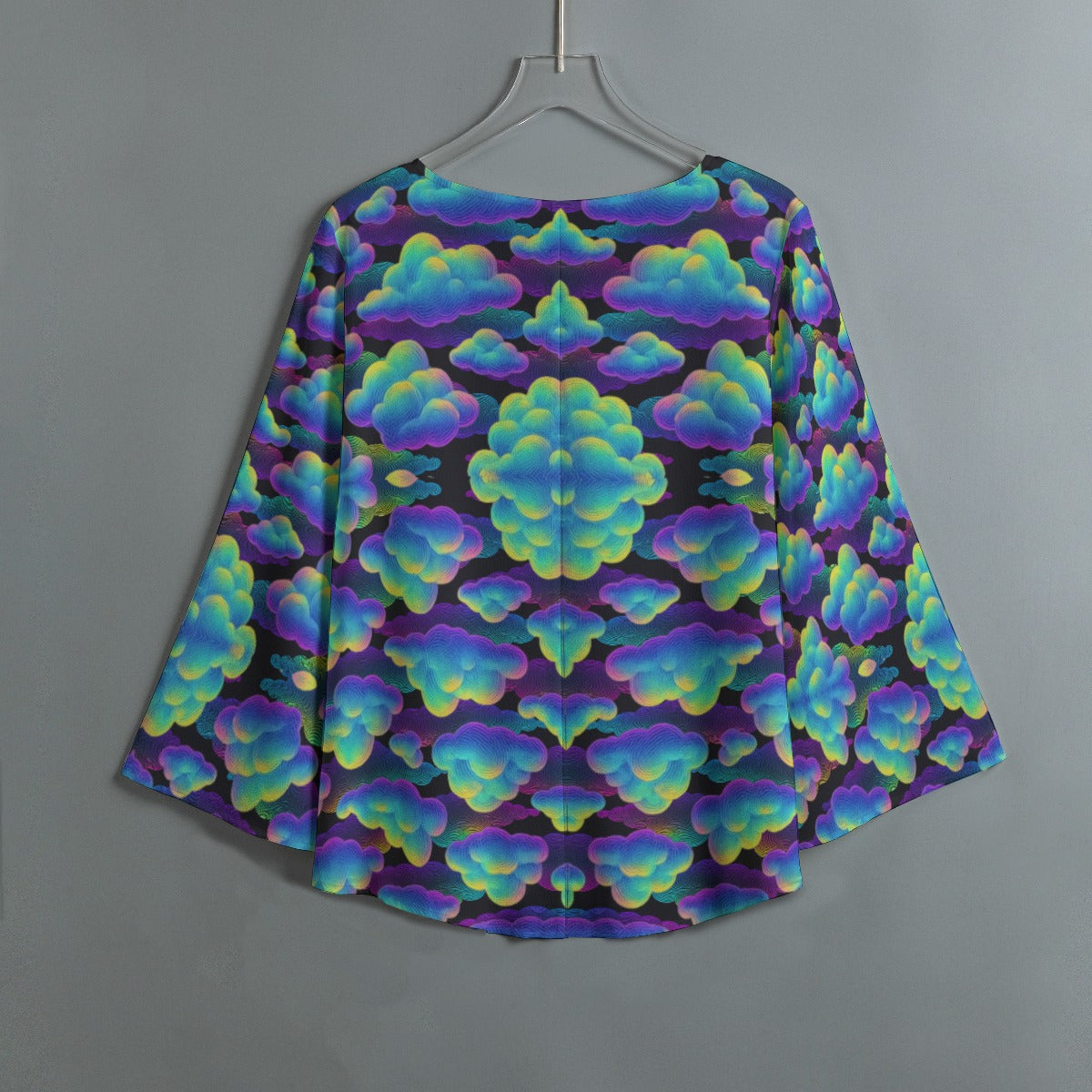 Women's V-neck T-shirt With Irregular Hem