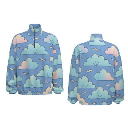 Unisex Turtleneck Zippered Sweatshirt