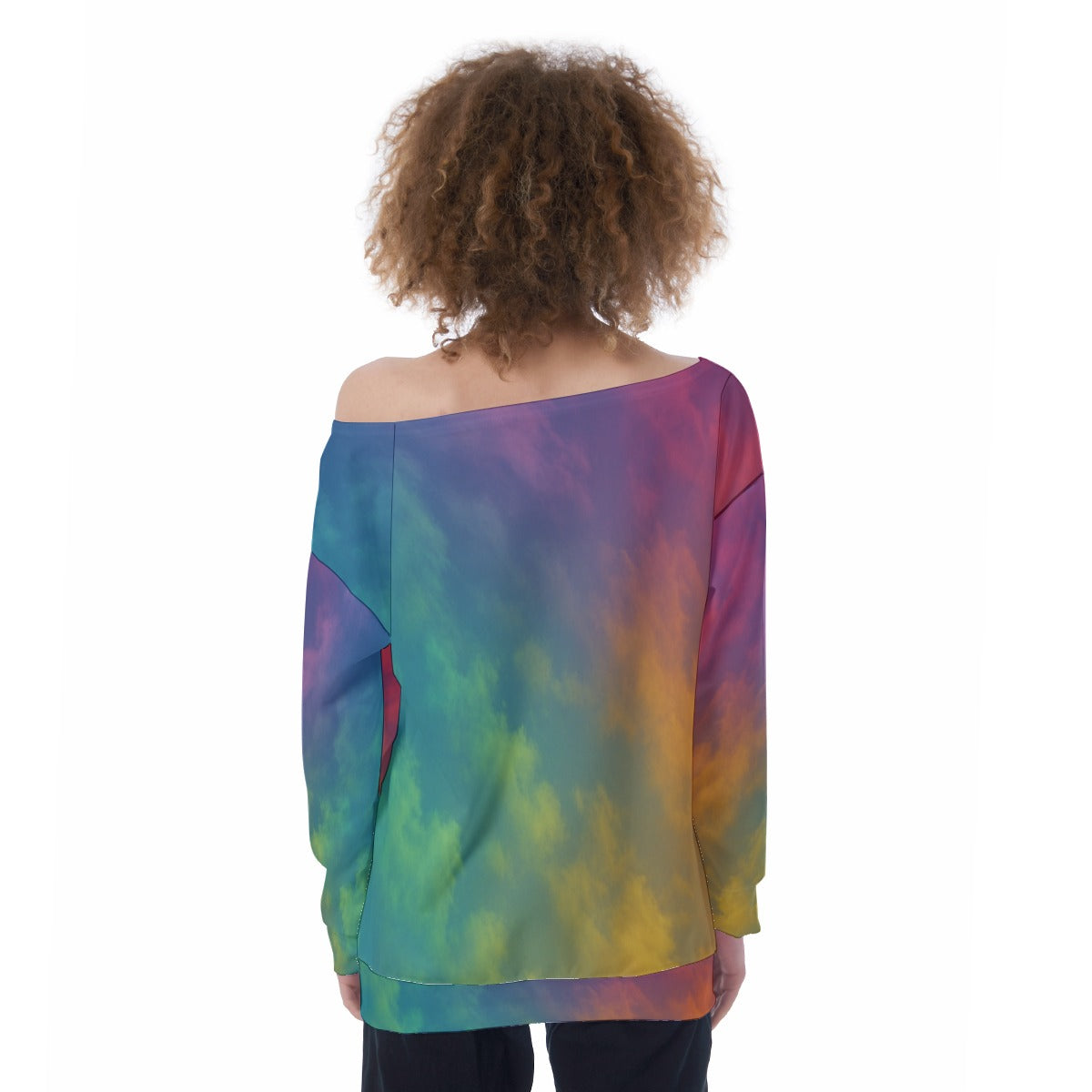 Women's Off-Shoulder Sweatshirt