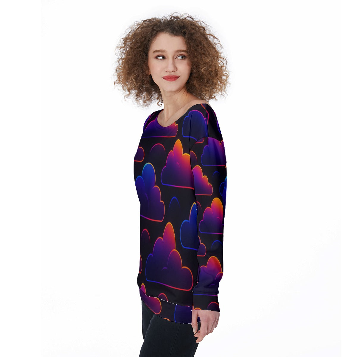 Women's Off-Shoulder Sweatshirt