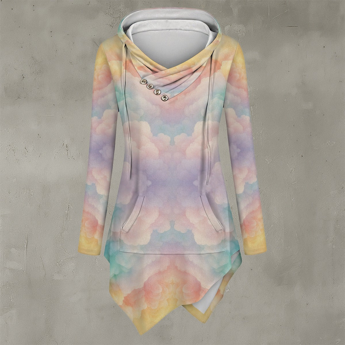 Women's Asymmetric Hem Hoodie