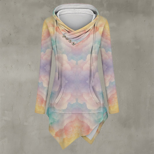 Women's Asymmetric Hem Hoodie