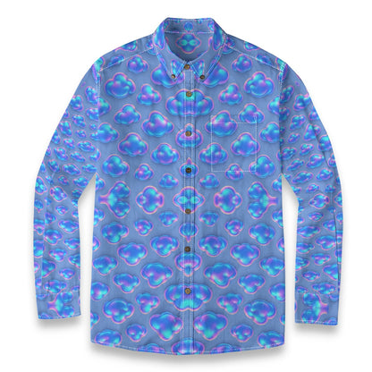 Men's Casual Lapel Long Sleeve Shirt|125GSM Cotton