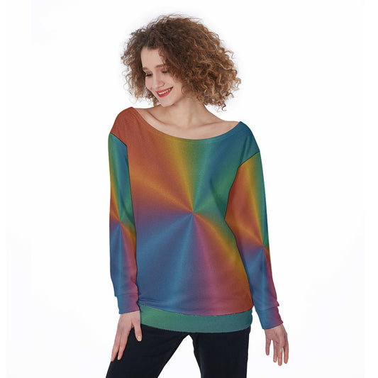 Women's Off-Shoulder Sweatshirt
