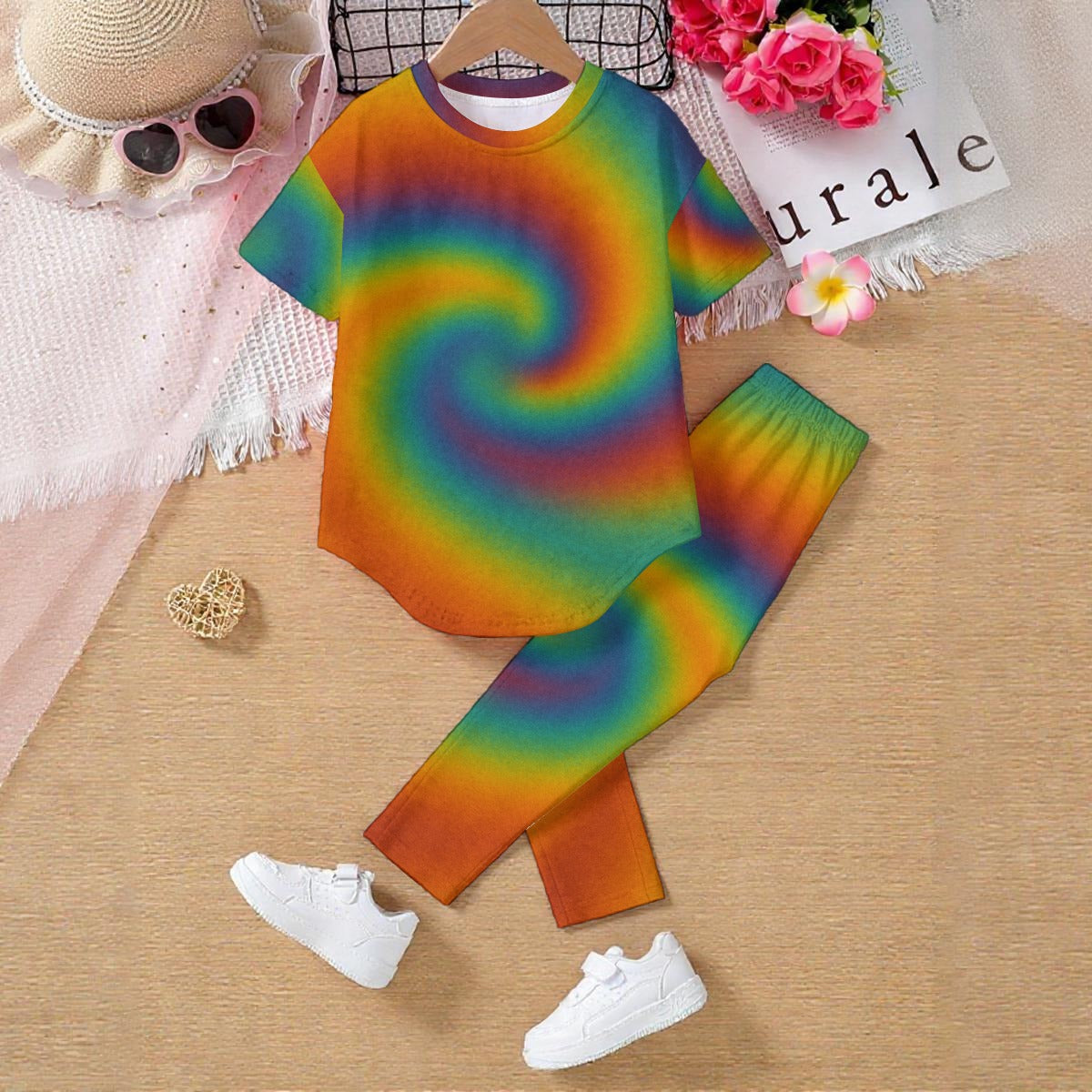 Unisex Kids' Casual Top and Pants Set