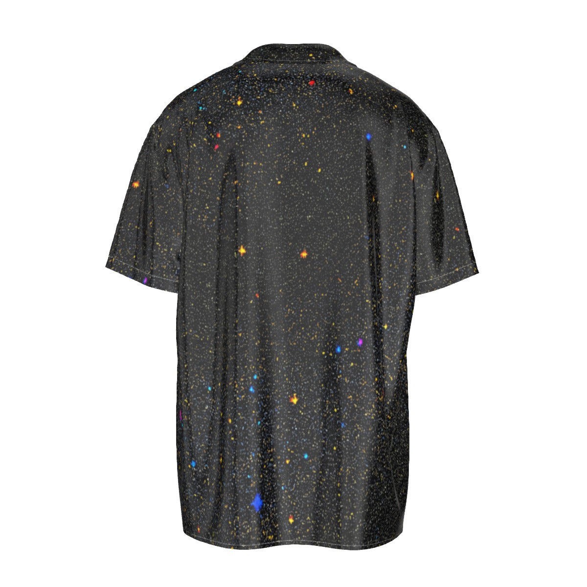 Men's Imitation Silk Short-Sleeved Shirt