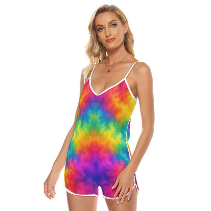 Women's V-neck Cami Romper