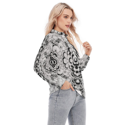 Women's Long Sleeve Blouse With Button Closure