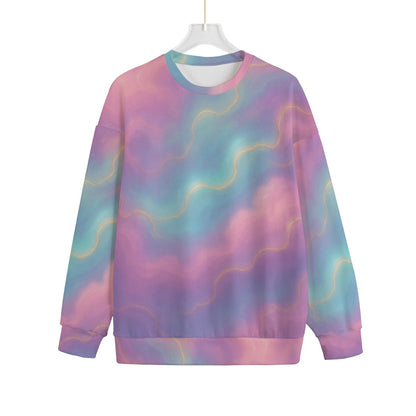 Unisex Drop-shoulder Knitted Fleece Sweater - view 1