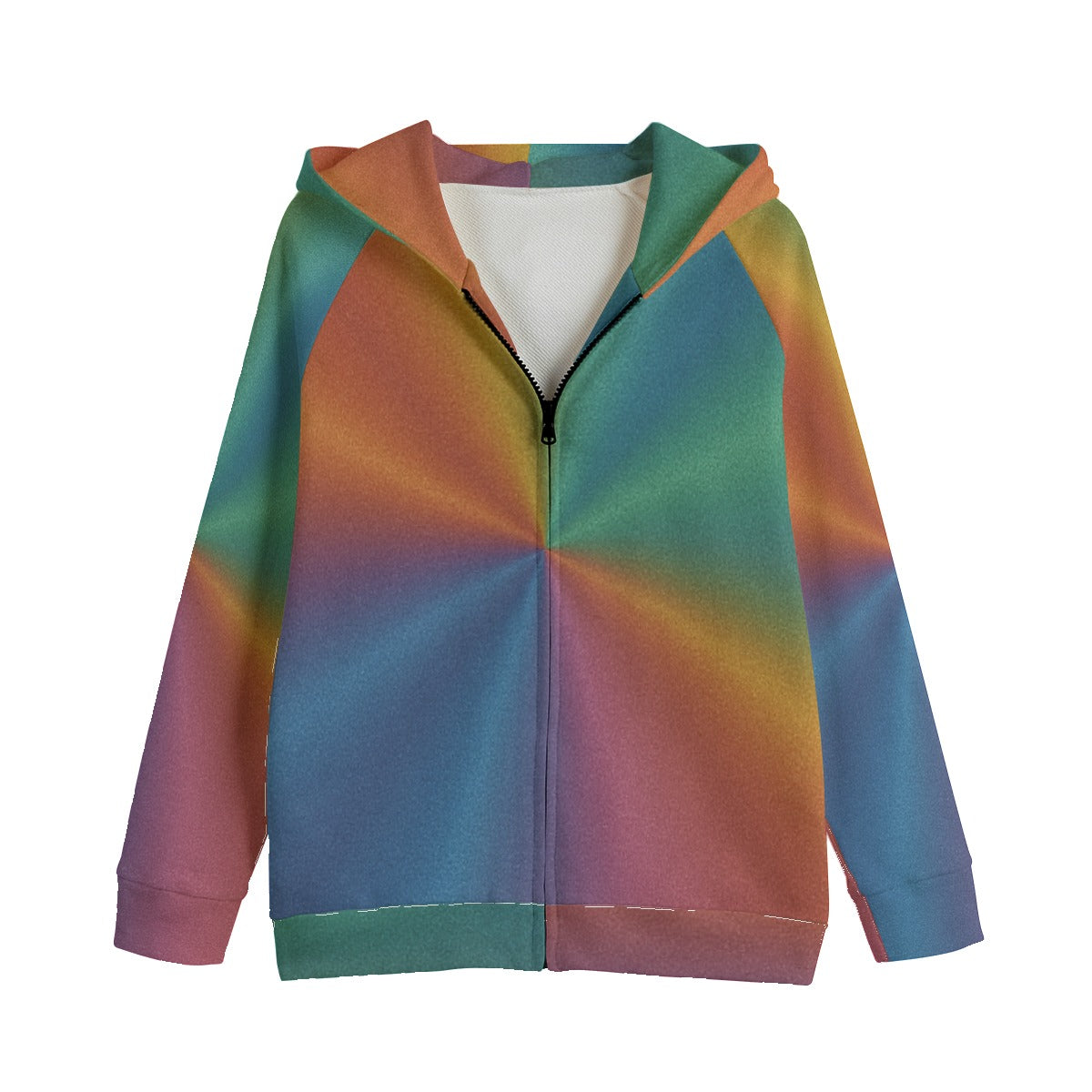 Unisex Kid's Zip Up Raglan Sleeve Hoodie | 310GSM Cotton