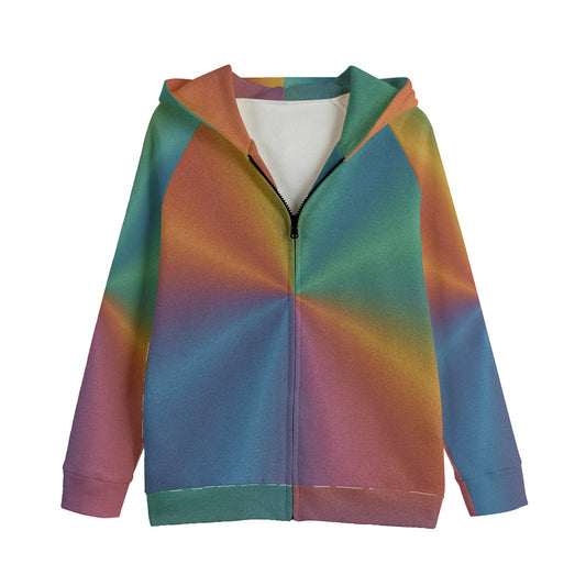Unisex Kid's Zip Up Raglan Sleeve Hoodie | 310GSM Cotton