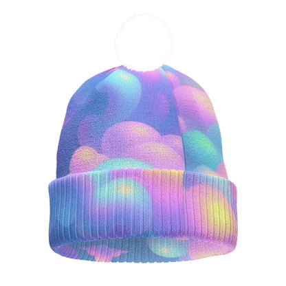 Unisex Knitted Hat With Pom-Pom
