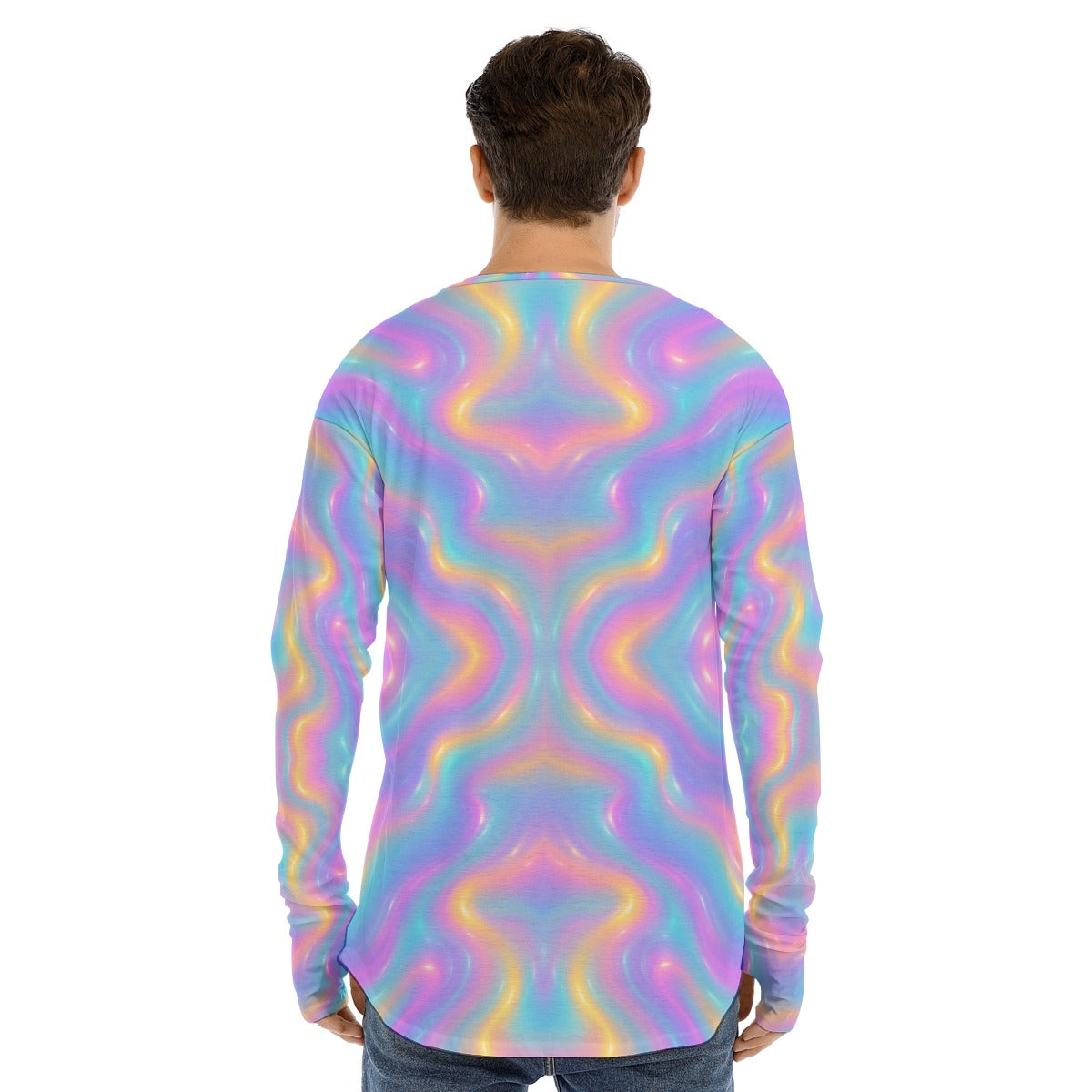 Men's Fingerless Long Sleeve T-shirt