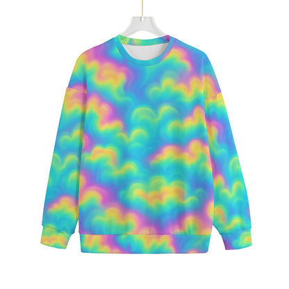 Unisex Drop-shoulder Knitted Fleece Sweater - view 1