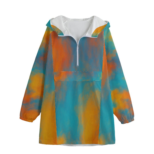 Unisex Windbreaker Long Jacket