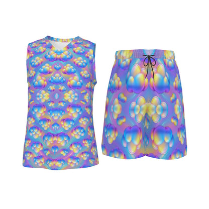 Men's V Neck Basketball Suit