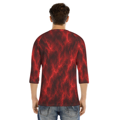Men's Bracelet Sleeve T-shirt With Button Closure - view 4