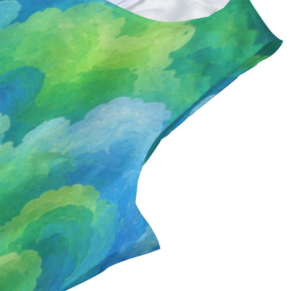 Women's Beach Perspective Chiffon Sleeveless Dress by O’Nimbus – view 3