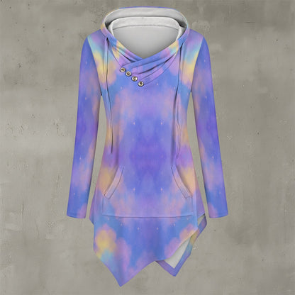Women's Asymmetric Hem Hoodie