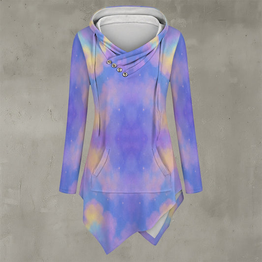 Women's Asymmetric Hem Hoodie