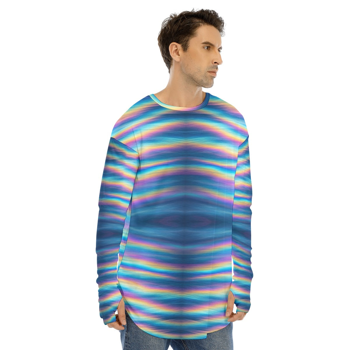 Men's Fingerless Long Sleeve T-shirt