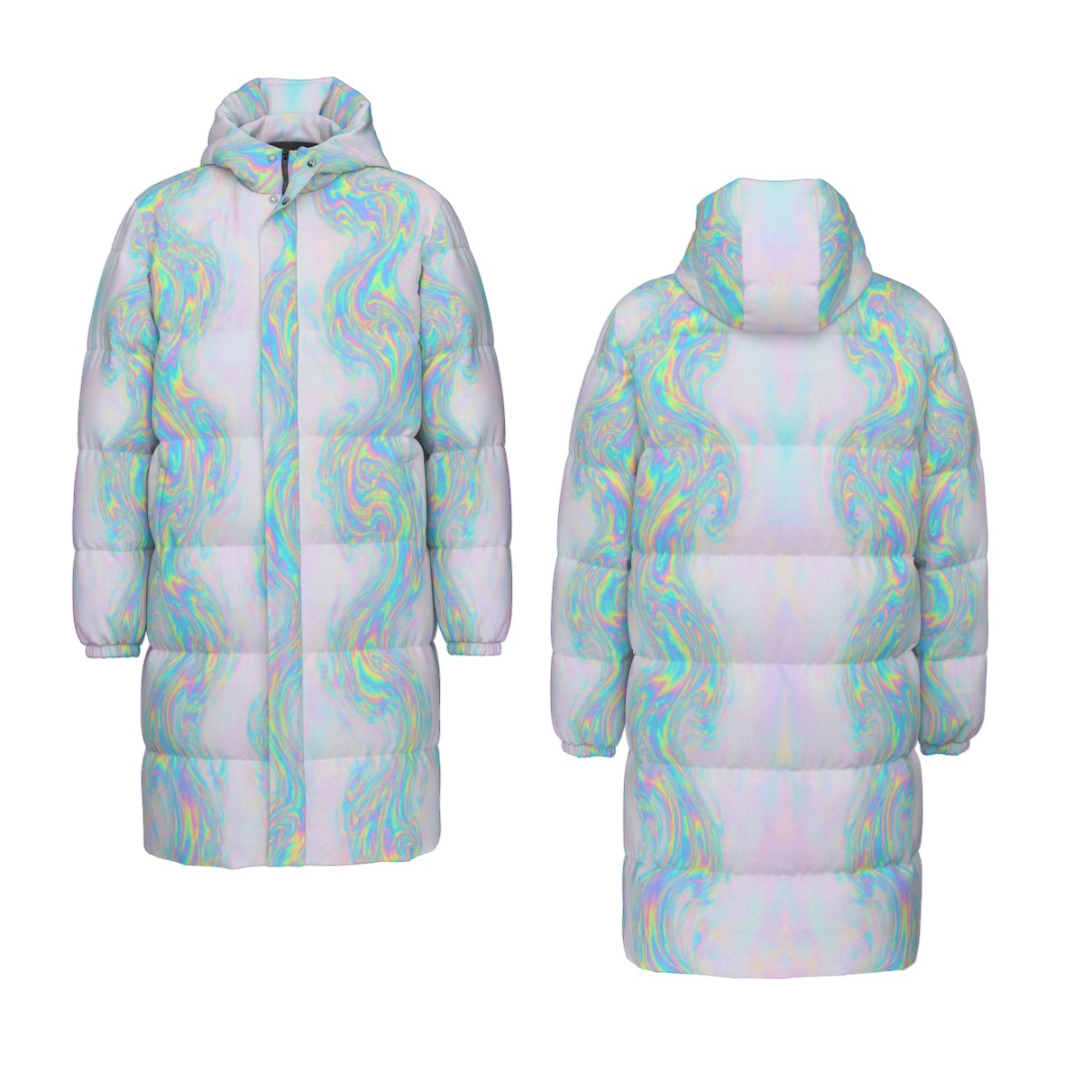 Unisex Long Down Jacket