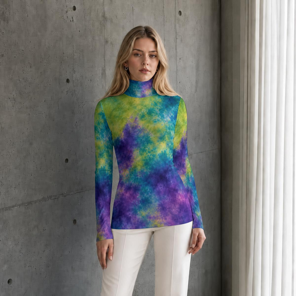 Women’s High-Neck Long-Sleeve Top - view 1