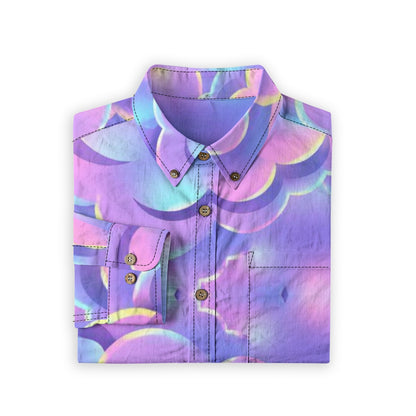 Men's Casual Lapel Long Sleeve Shirt|125GSM Cotton