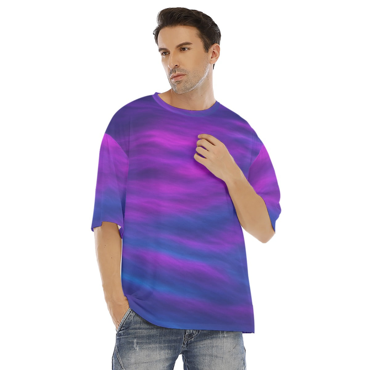 Men's Drop Shoulder T-shirt With Short Sleeve