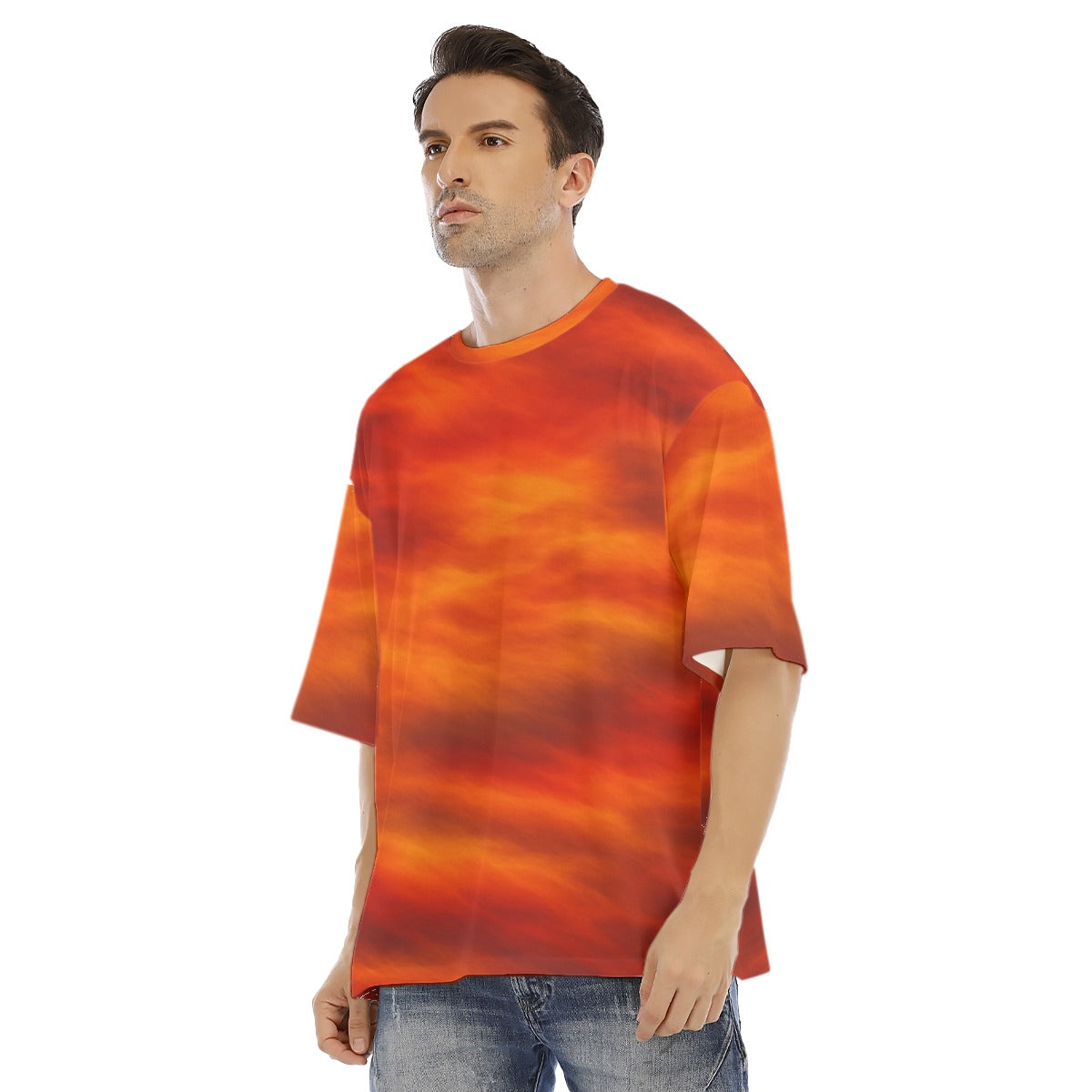 Men's Drop Shoulder T-shirt With Short Sleeve