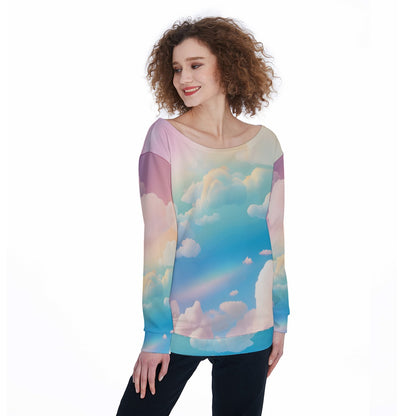 Women's Off-Shoulder Sweatshirt