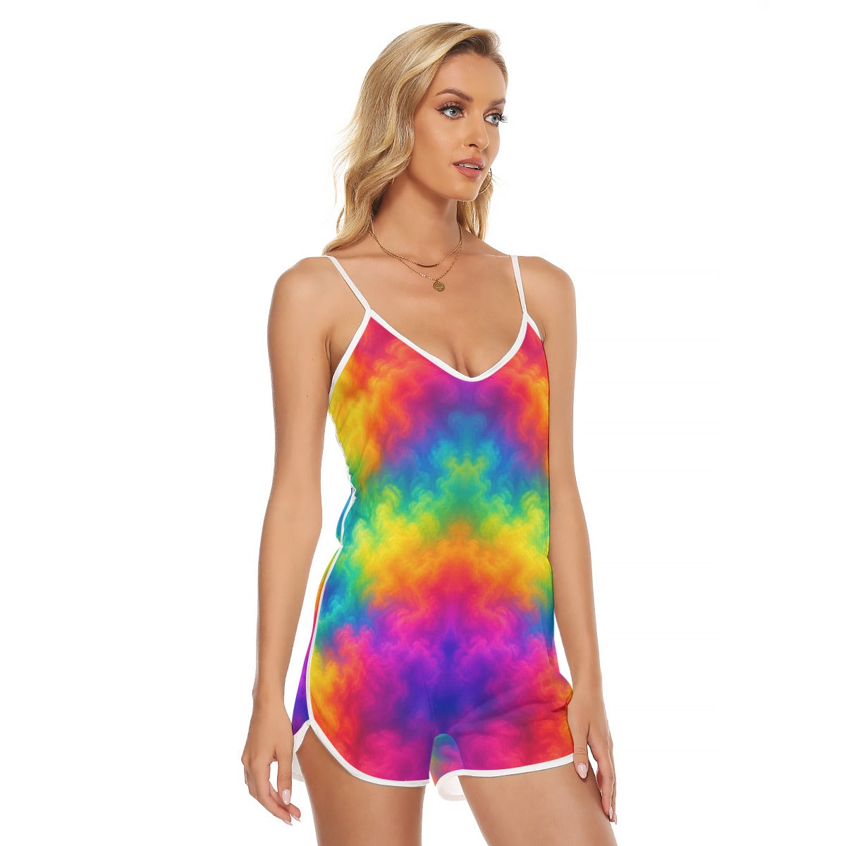 Women's V-neck Cami Romper