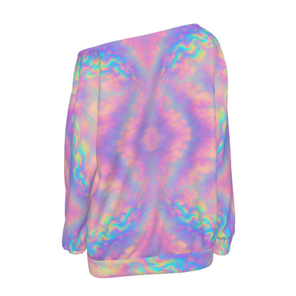 Women's Off-Shoulder Sweatshirt