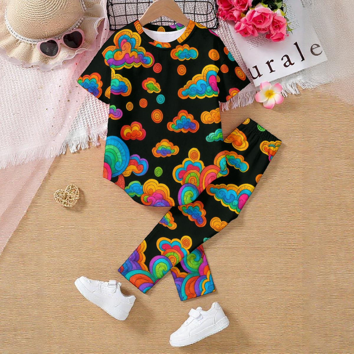 Unisex Kids' Casual Top and Pants Set