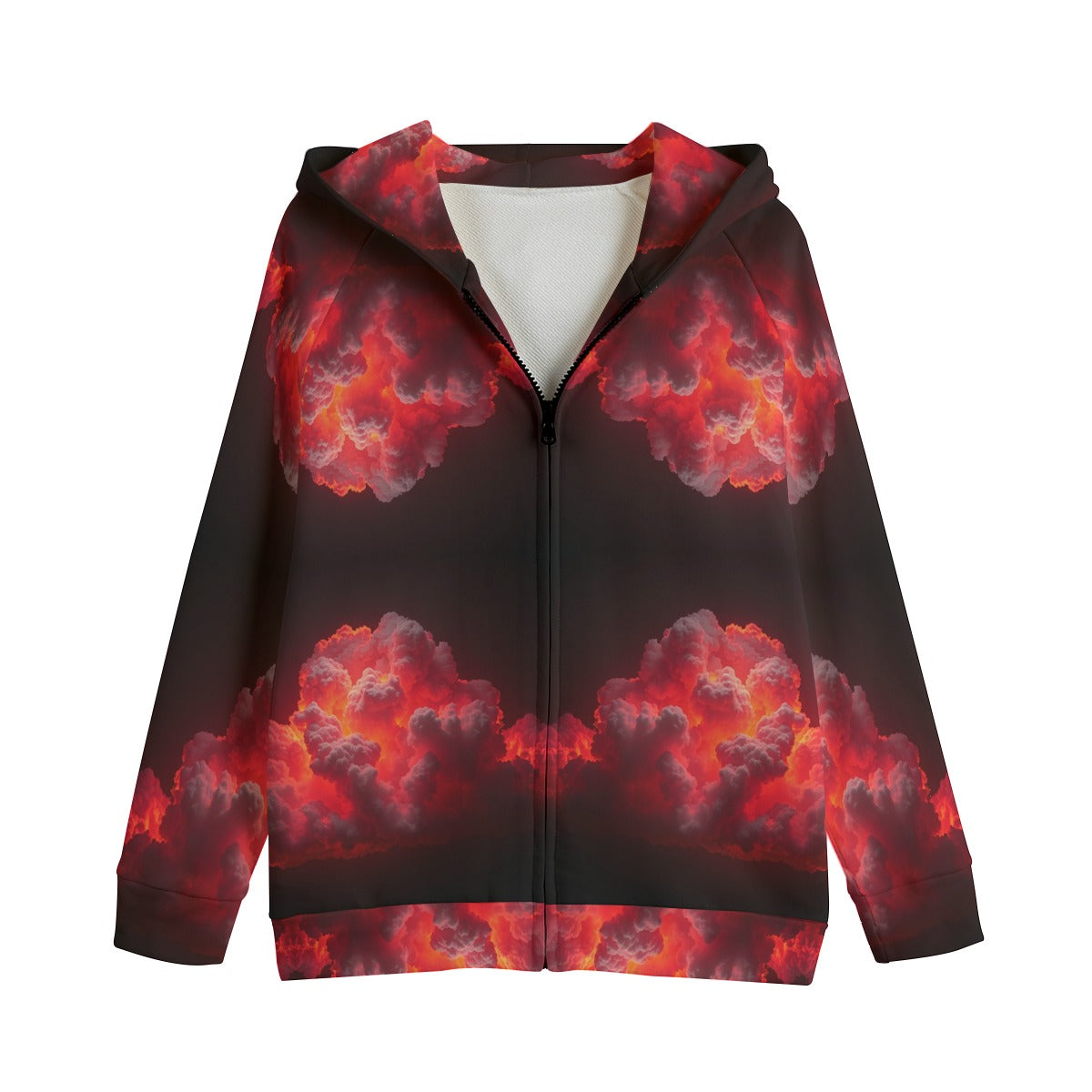 Unisex Kid's Zip Up Raglan Sleeve Hoodie | 310GSM Cotton