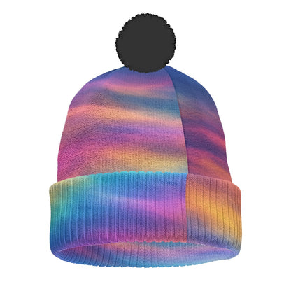 Unisex Knitted Hat With Pom-Pom