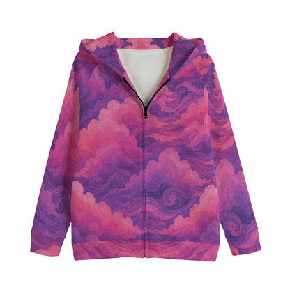 Kid's Zip Up Raglan Sleeve Hoodie | 310GSM Cotton