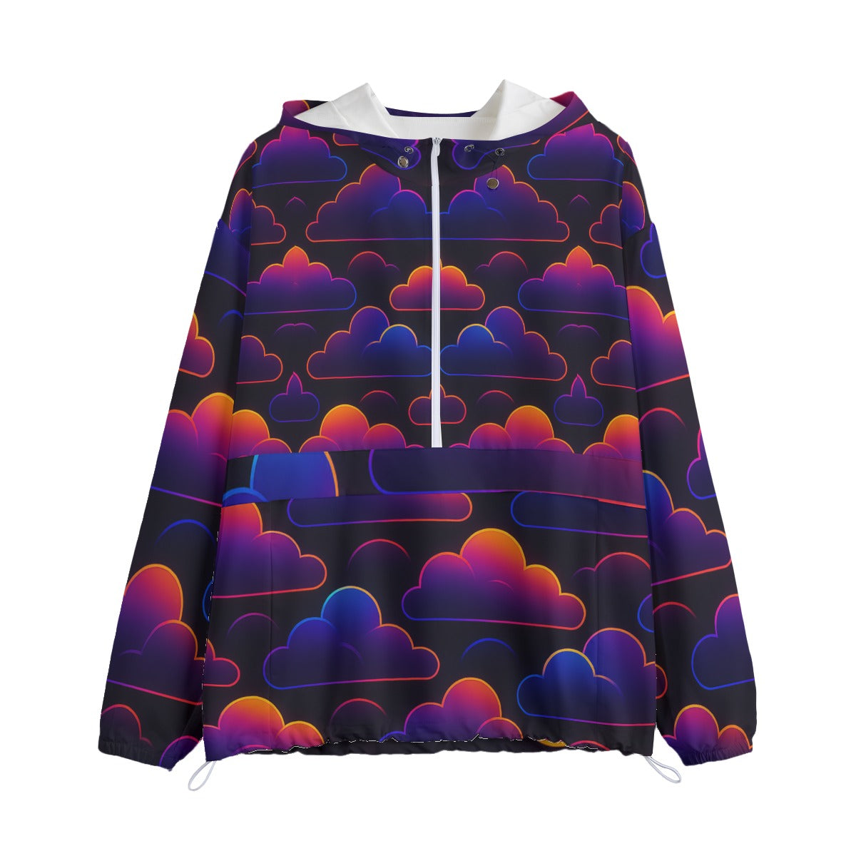 Unisex Pullover Jacket With Zipper Closure