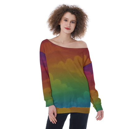 Women's Off-Shoulder Sweatshirt