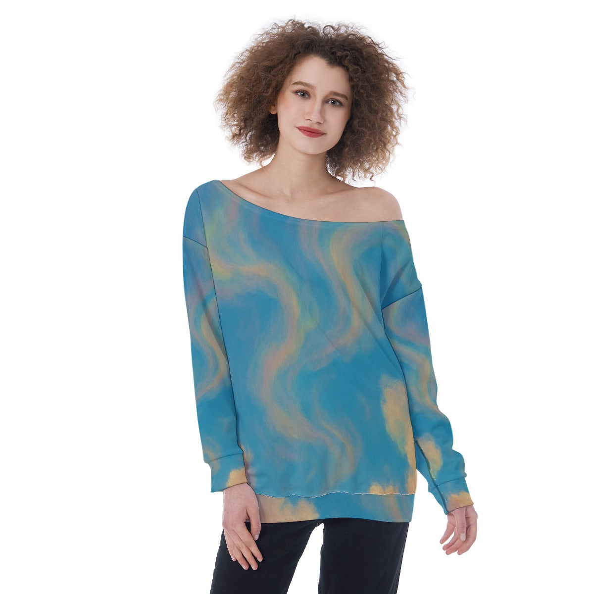 Women's Off-Shoulder Sweatshirt