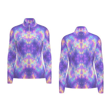 Women's Sports Collar Jersey With Long Sleeve