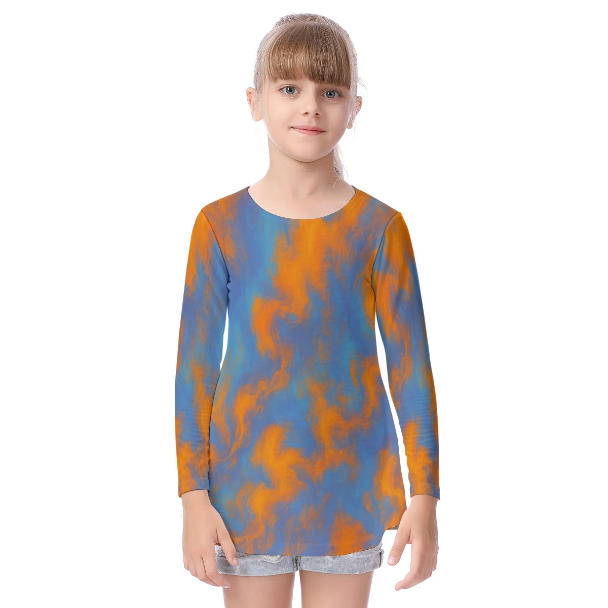 Unisex Kid's Long Sleeve O-neck T-shirt