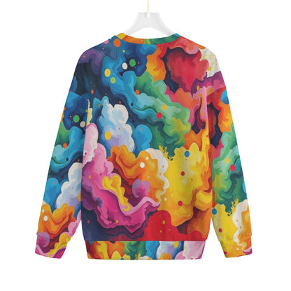 Unisex Drop-shoulder Knitted Fleece Sweater - view 2