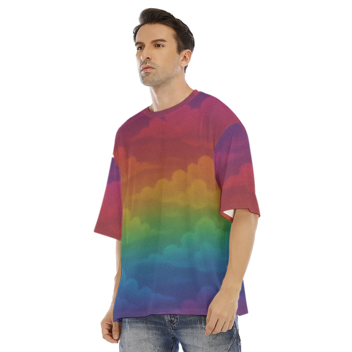 Men's Drop Shoulder T-shirt With Short Sleeve
