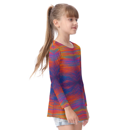 Unisex Kid's Long Sleeve O-neck T-shirt