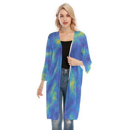 Women's V-neck Mesh Cardigan