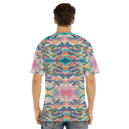 Men's Raglan Sleeve T-shirt With Button Closure